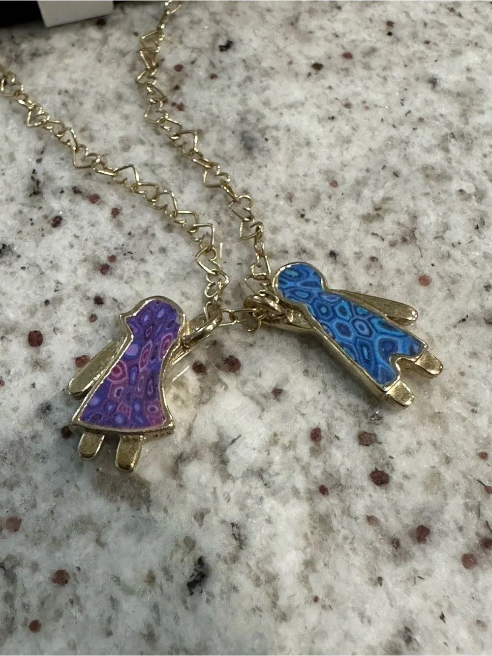 Adina Plastelina Sterling Silver Boy Girl Children Charm Necklace Boxed⁠